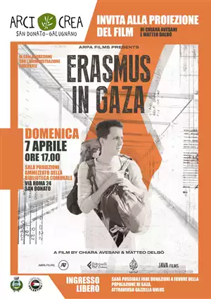 Proiezione gratuita del film documentario "Erasmus in Gaza"